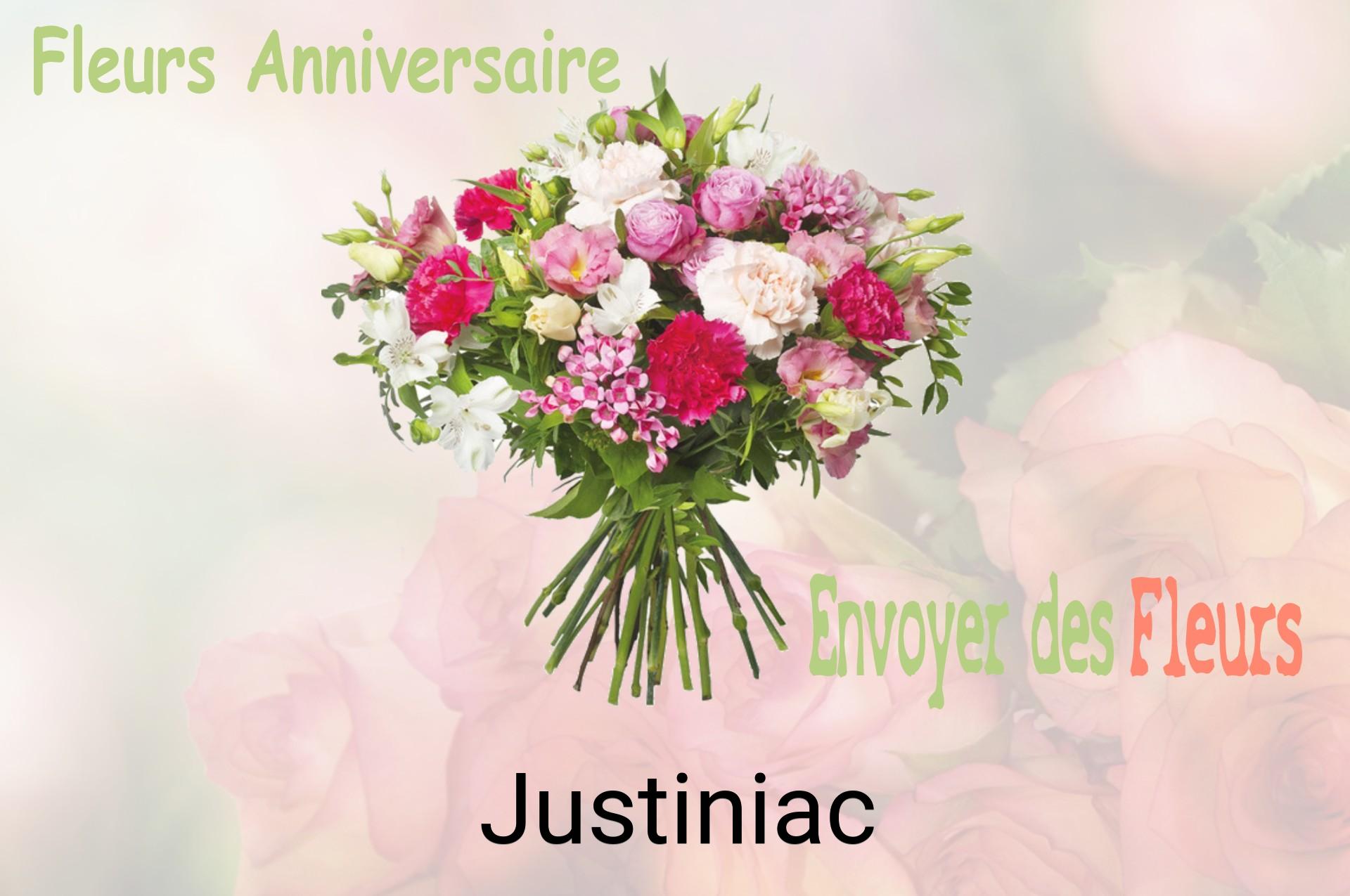 Bouquet de fleurs d’anniversaire livré à Justiniac